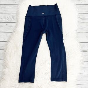 GAP Fit Sculpt Navy Blue cropped Leggings